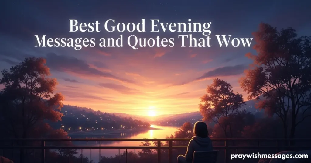 Best Good Evening Messages and Quotes That Wow