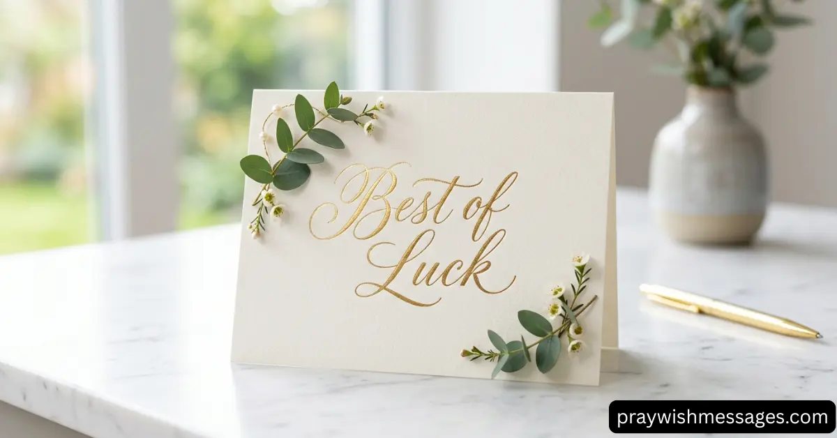 How to Write the Perfect Best of Luck Wish