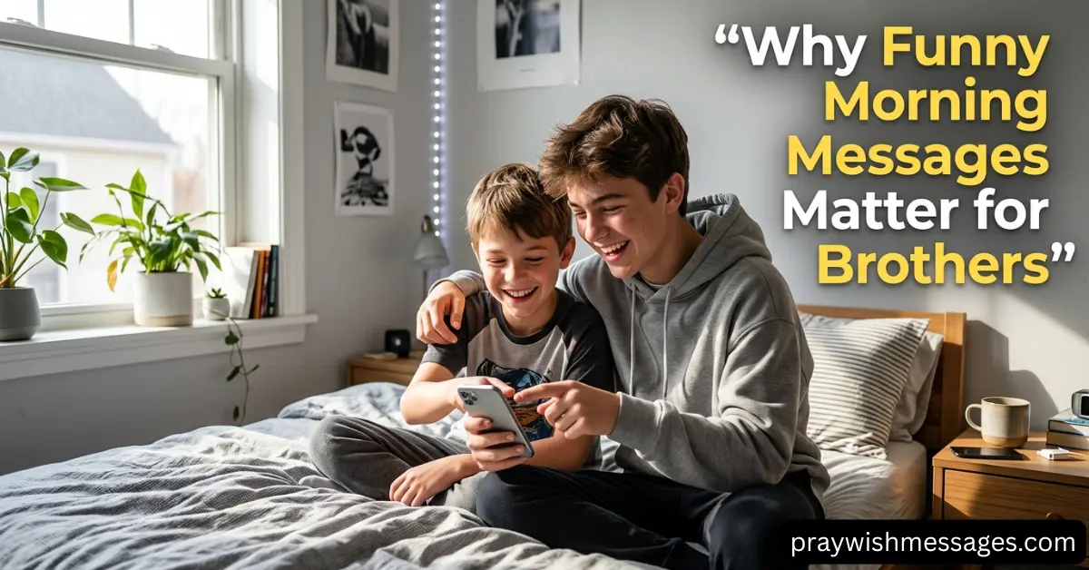Why Funny Morning Messages Matter for Brothers