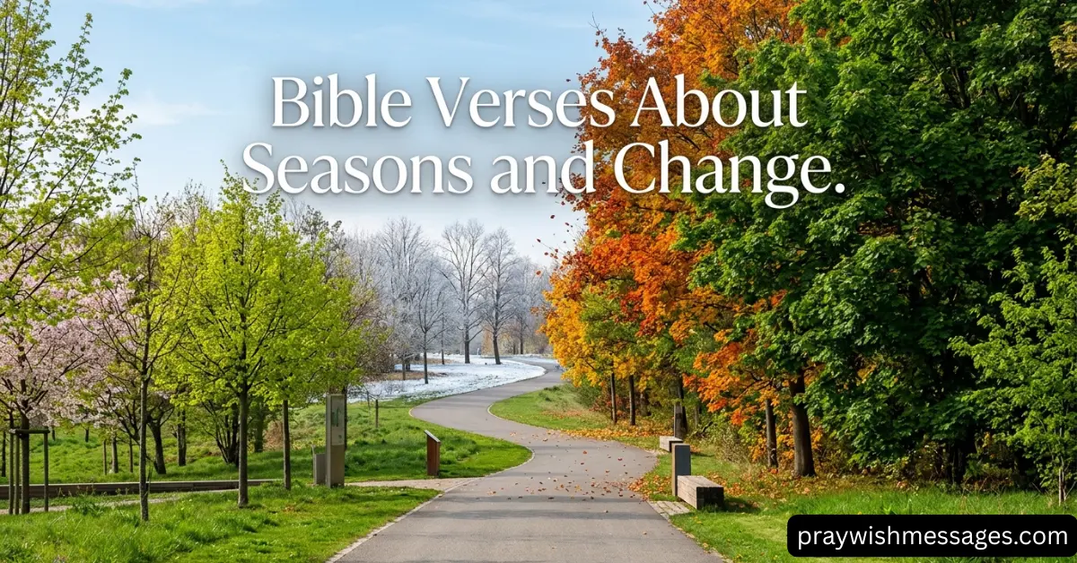 Bible Verses About Seasons and Change