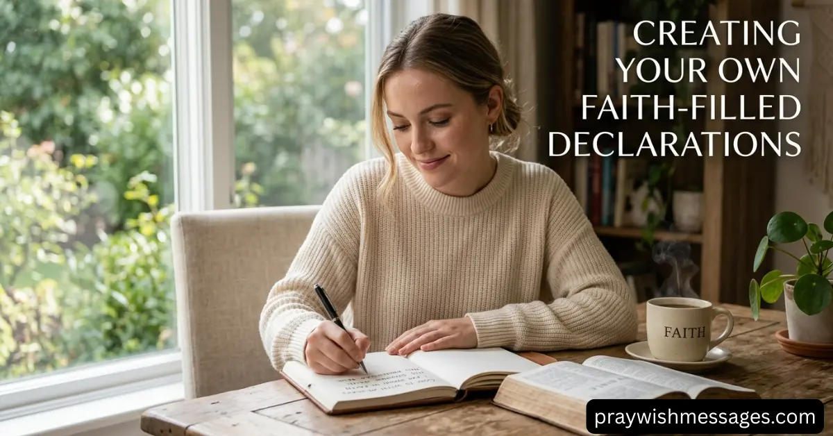 Creating Your Own Faith Filled Declarations