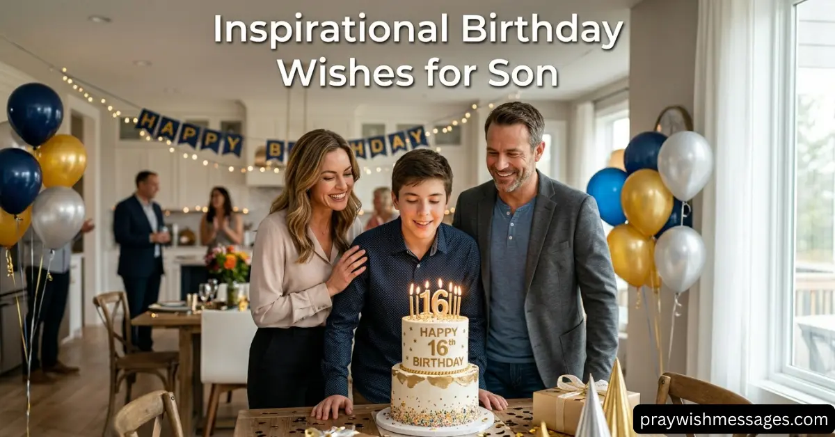 Inspirational Birthday Wishes for Son