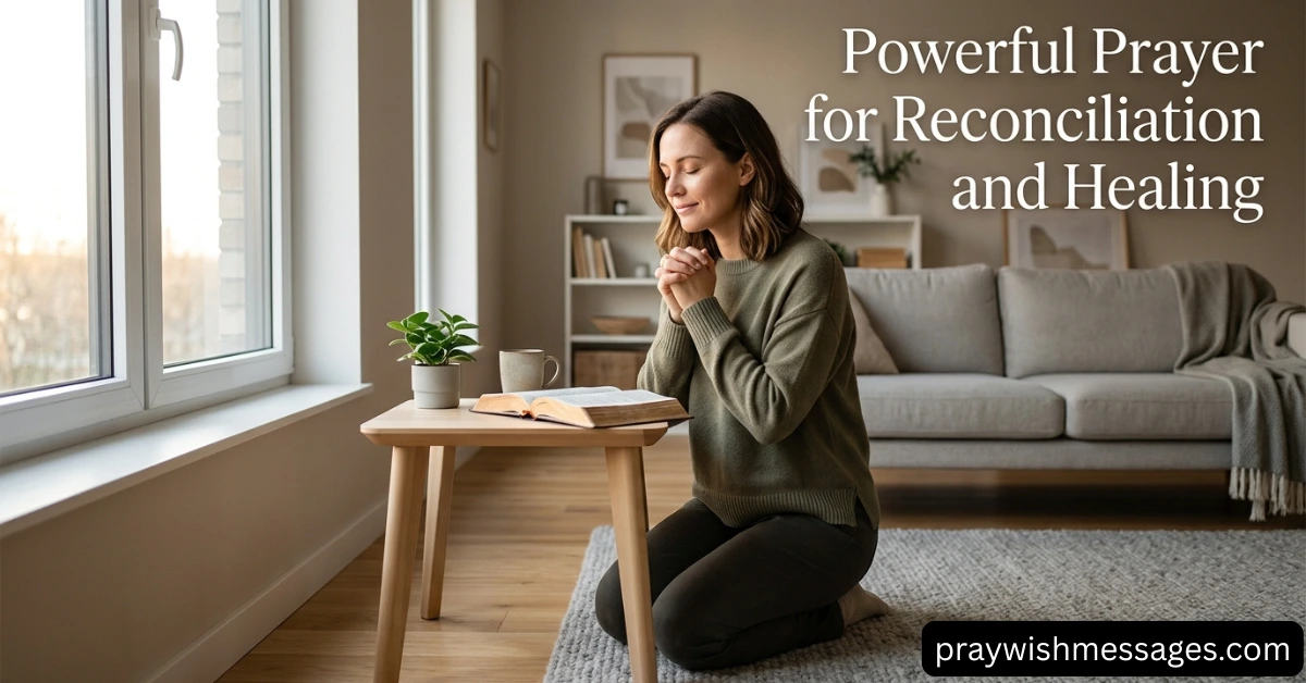 Powerful Prayer for Reconciliation and Healing