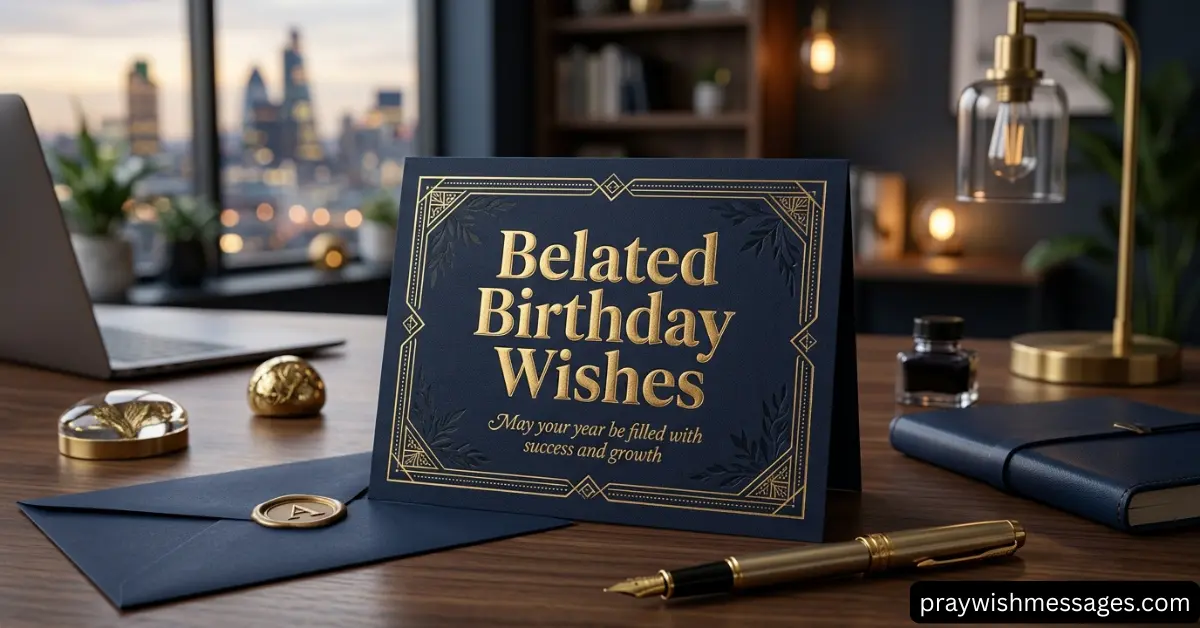 Professional Belated Birthday Wishes