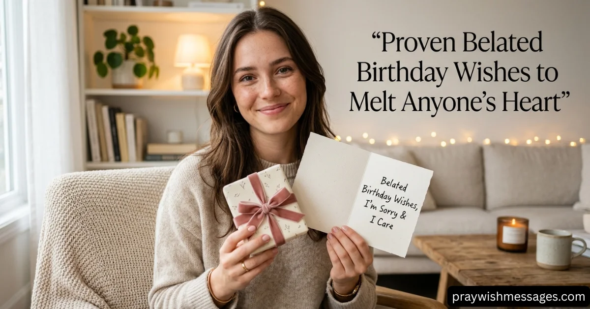 Proven Belated Birthday Wishes to Melt Anyone's Heart