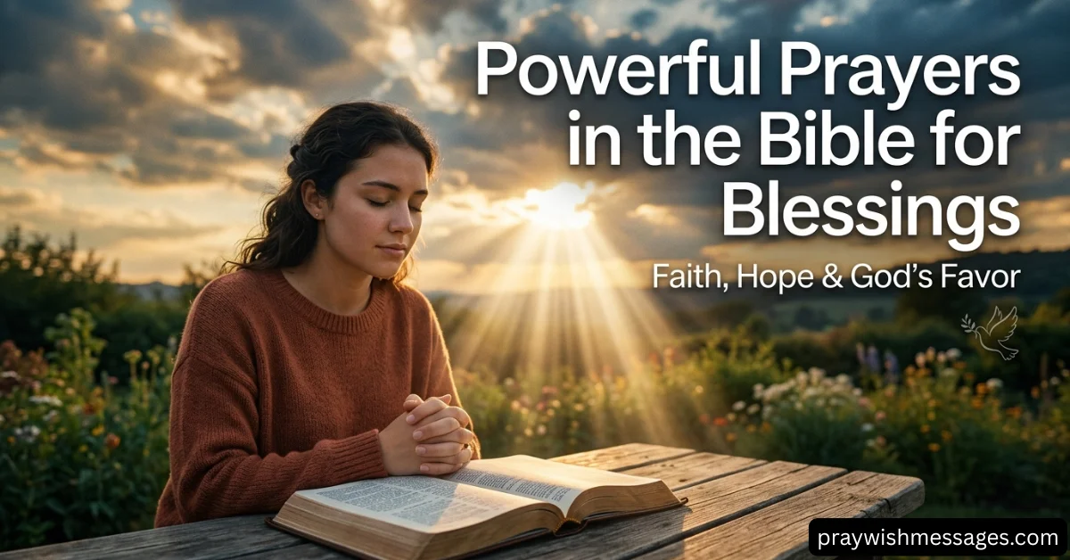 Proven Powerful Prayers in the Bible for Blessings
