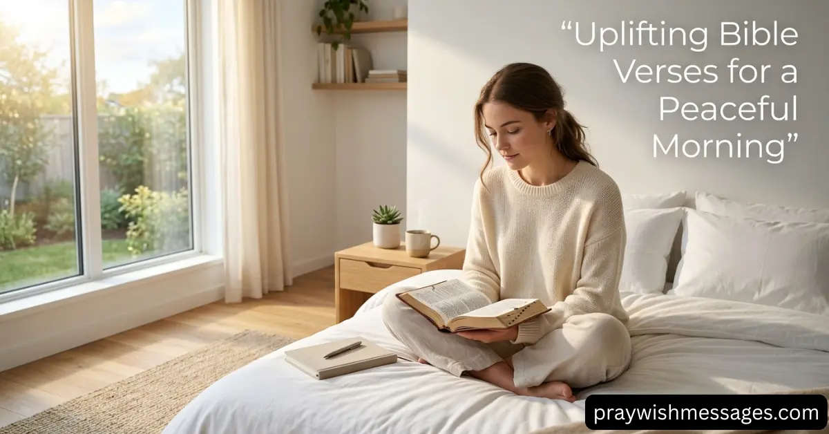 Simple Morning Routine with Uplifting Bible Verses