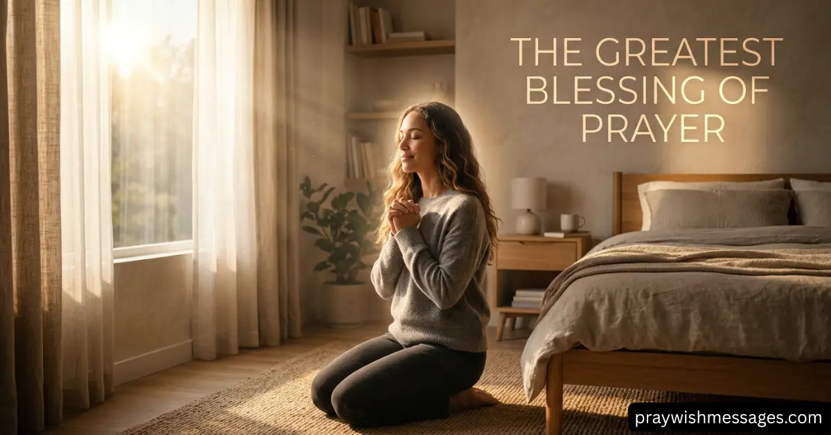 The Greatest Blessing of Prayer