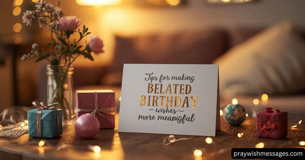 Tips for Making Belated Birthday Wishes More Meaningful