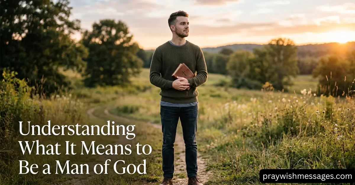 Understanding What It Means to Be a Man of God