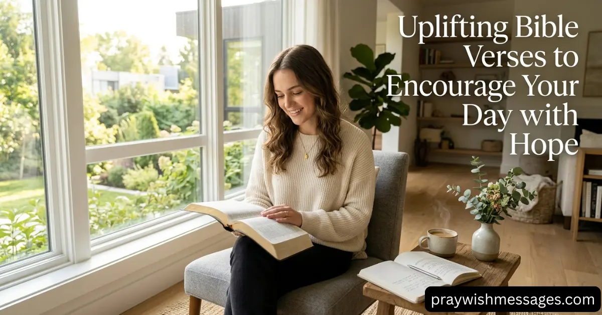 Uplifting Bible Verses to Encourage Your Day with Hope