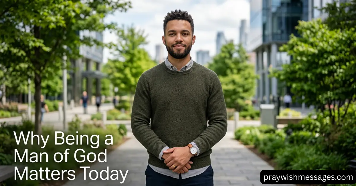 Why Being a Man of God Matters Today