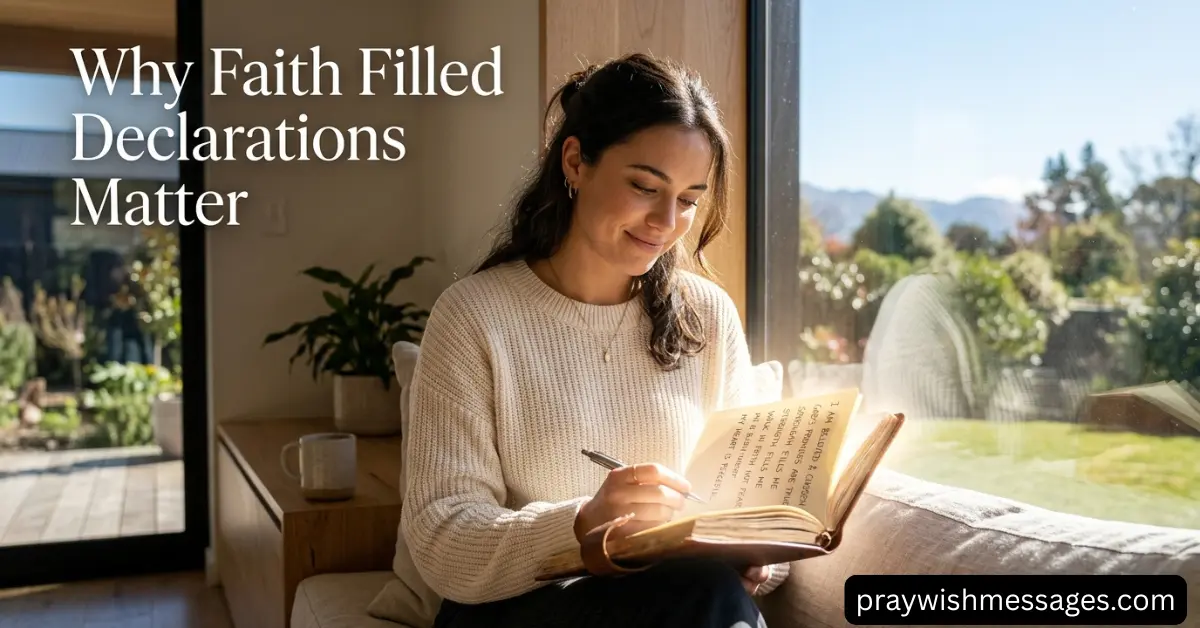 Why Faith Filled Declarations Matter