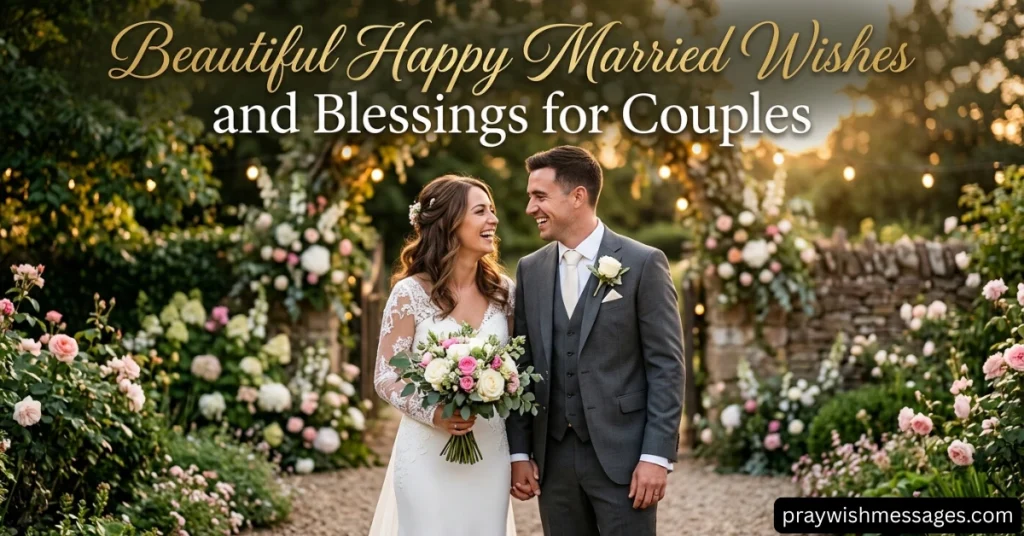 Beautiful Happy Married Wishes and Blessings for Couples