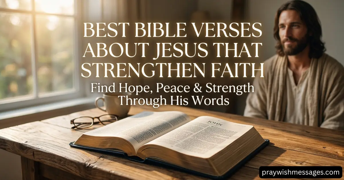 Best Bible Verses About Jesus That Strengthen Faith