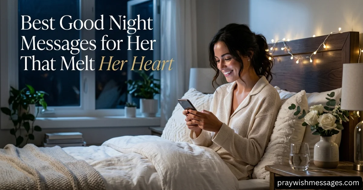 Best Good Night Messages for Her That Melt Her Heart