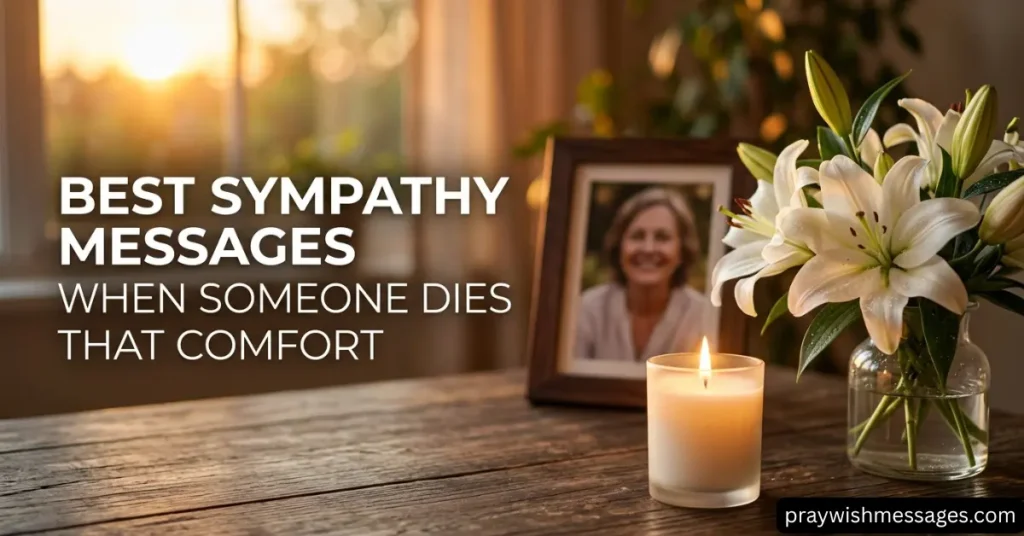 Best Sympathy Messages When Someone Dies That Comfort