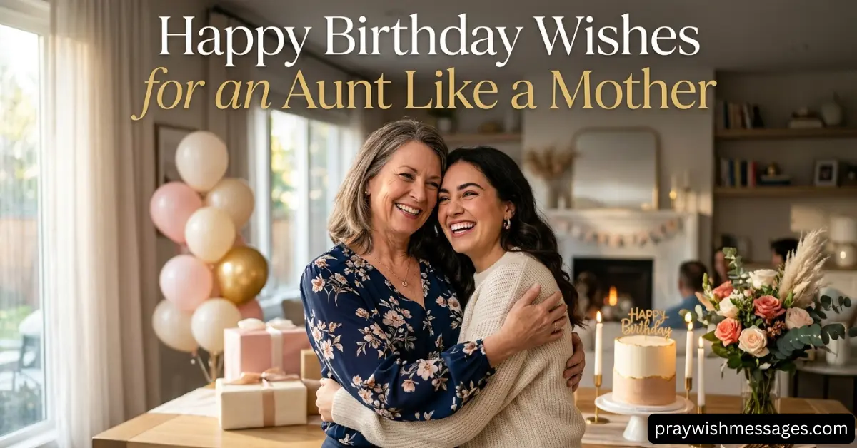 Birthday Wishes for an Aunt Like a Mother