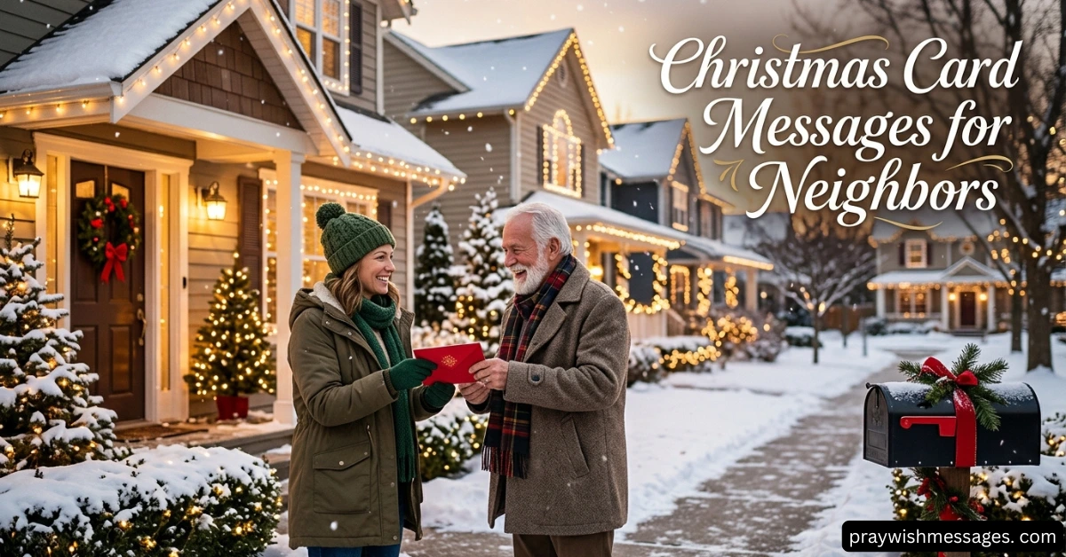 Christmas Card Messages for Neighbors