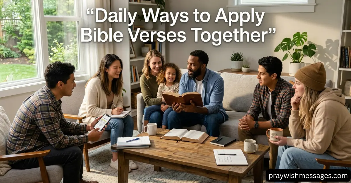 Daily Ways to Apply Bible Verses Together