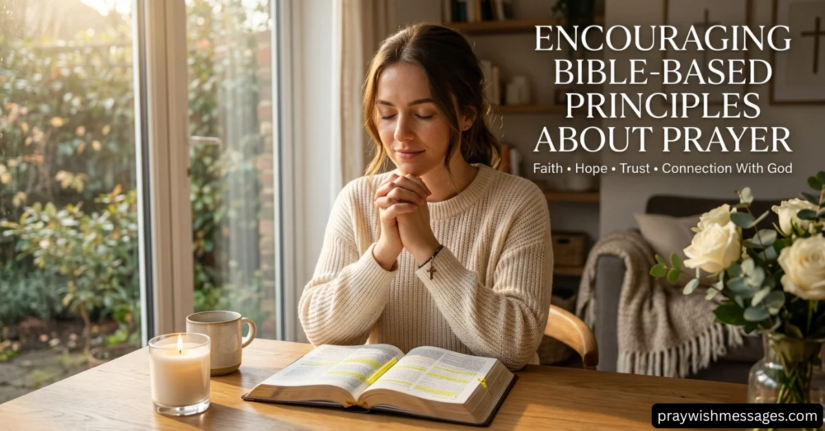 Encouraging Bible-Based Principles About Prayer