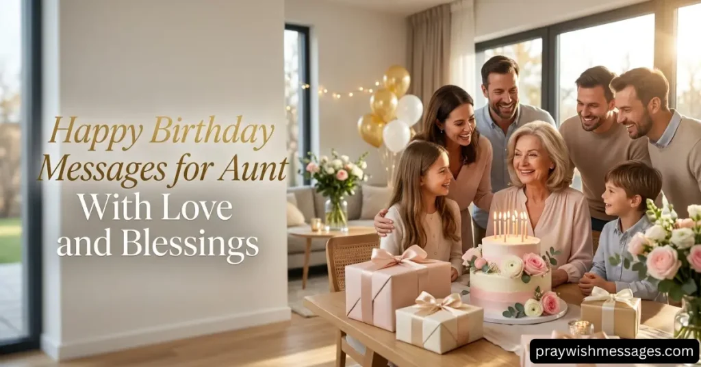 Happy Birthday Messages for Aunt With Love and Blessings