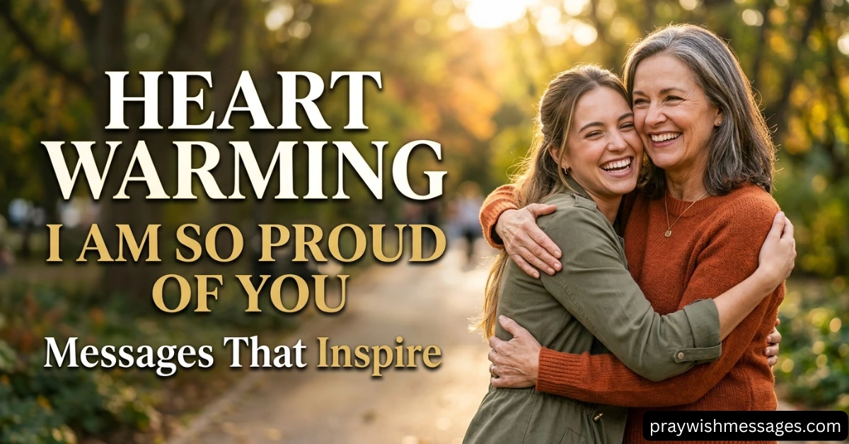 Heart Warming I Am So Proud of You Messages That Inspire