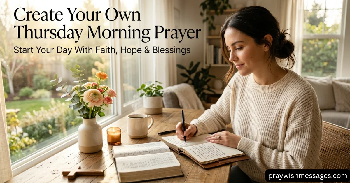 How to Create Your Own Thursday Morning Prayer