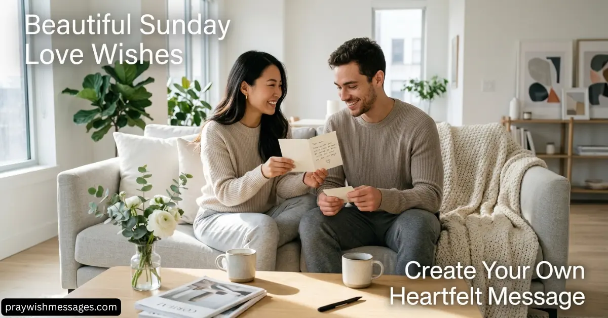 How to Write Your Own Sunday Love Wishes