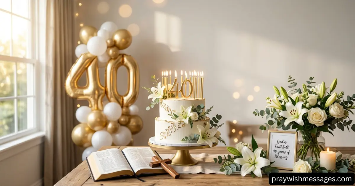 Religious 40th Birthday Messages