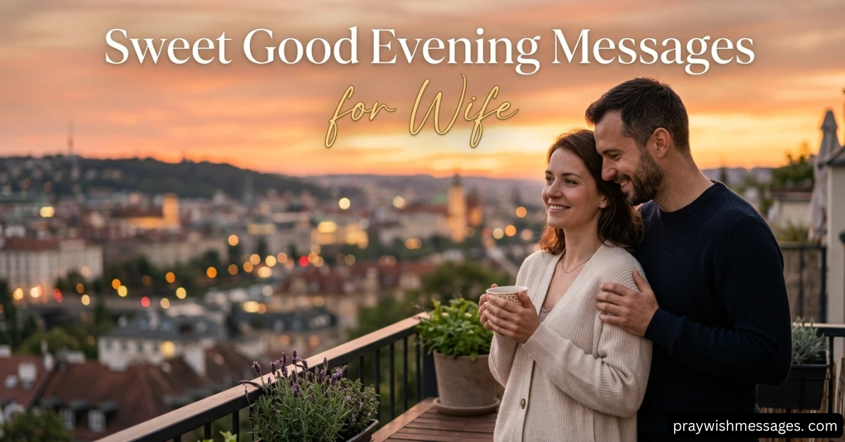 Sweet Good Evening Messages for Wife