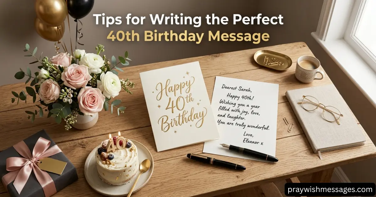 Tips for Writing the Perfect 40th Birthday Message