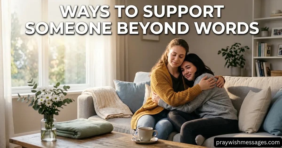Ways to Support Someone Beyond Words