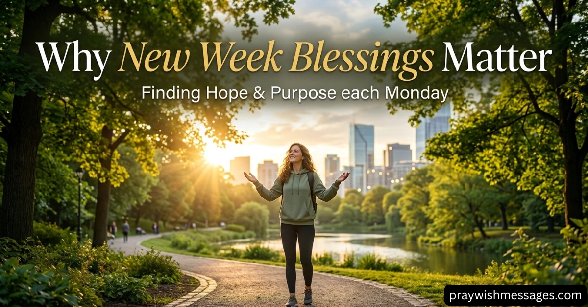Why New Week Blessings Matter