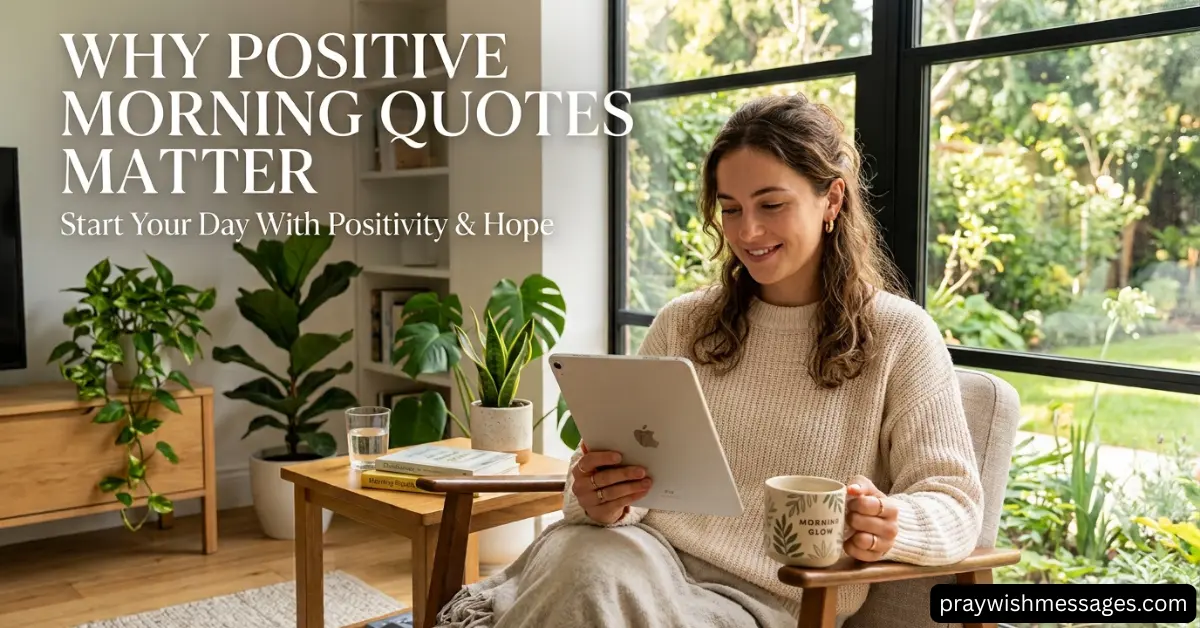 Why Positive Morning Quotes Matter