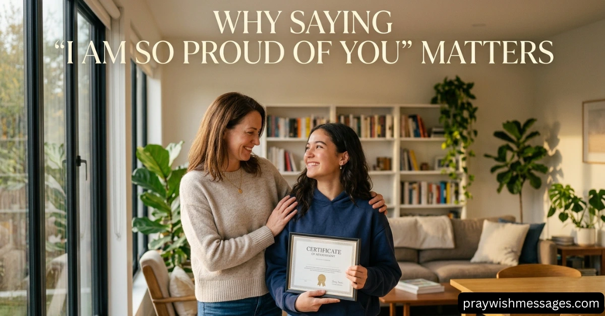 Why Saying I Am So Proud of You Matters