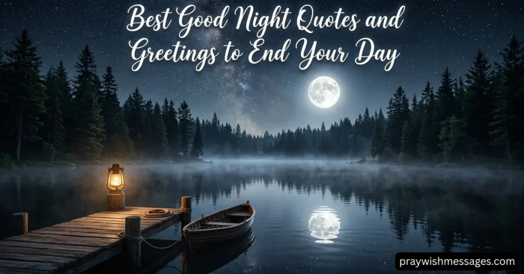 Best Good Night Quotes and Greetings to End Your Day