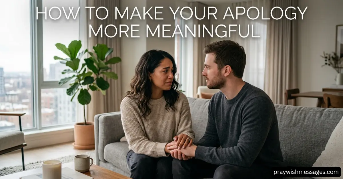 How to Make Your Apology More Meaningful