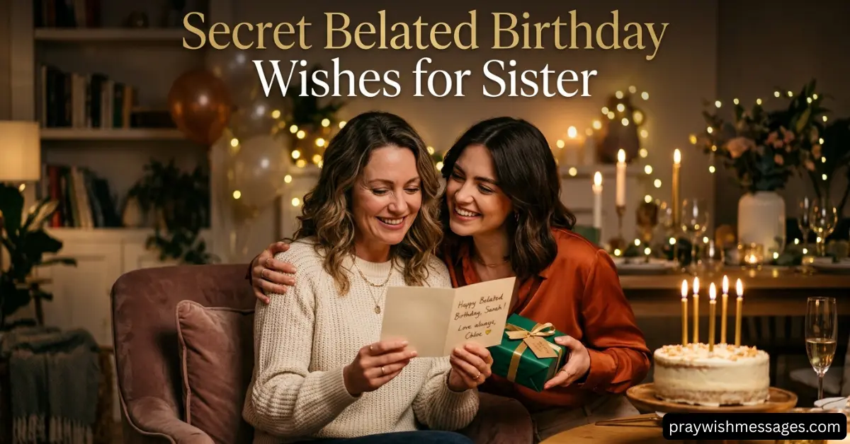 Secret Belated Birthday Wishes for Sister Choosing the Right Tone