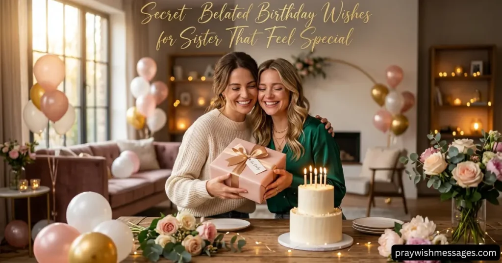 Secret Belated Birthday Wishes for Sister That Feel Special