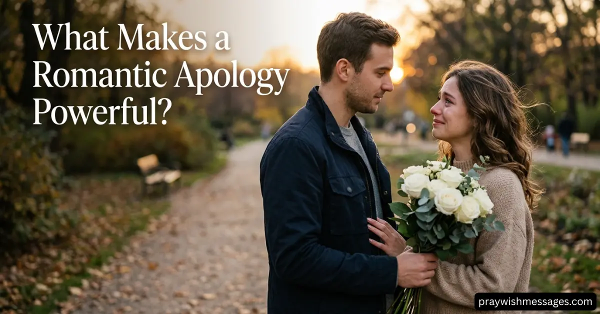 What Makes a Romantic Apology Powerful